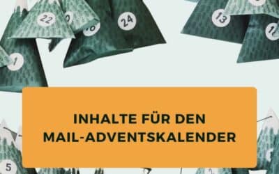 Was soll in meinen Newsletter-Adventskalender?